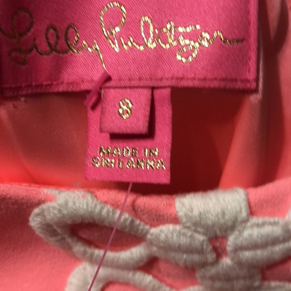 Lilly Pulitzer Pearl Romper Sz 8 - Picture 4 of 4